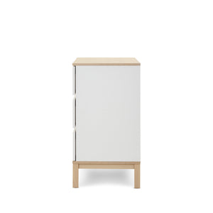 Obaby Astrid 2 Piece Room Set - White - Changing Table - Side Without Top